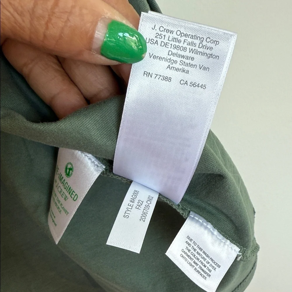J. Crew Forest Green Short Sleeve Tee